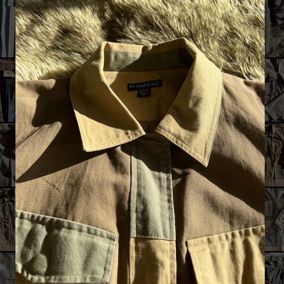 Colour block utility/military jacket - Picture 5 of 5